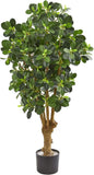 3Ft. Lifelike Panda Ficus Artificial Tree for Home or Office Decor Green Plant