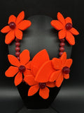 Kate Spade NY Orange Lily Lovely Lilies Statement Necklace 26Ó Lily