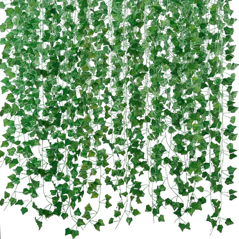 Fake Vines for Room Decor(36Pack252Ft) Aesthetic Artificial Plant Ivy Leaves ... Green Plant