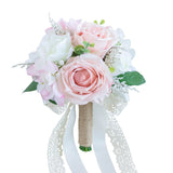 Wedding Bouquets for Bride Bridesmaid, Artificial Dusty Rose Bride Flower Bou... Hydrangea