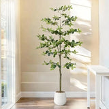 Faux Black Olive Tree 6FT,Artificial Tall Plant with Black Olive Tree Green Green Plant