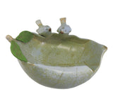 Retro Flower Pot with Birds on Edge Plant Pot Succulent Planter Garden Bird Bath Garden Plants