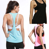Women's Workout Tank Top Athletic Running Sports Shirts GYM Yoga Tops Activewear Roses