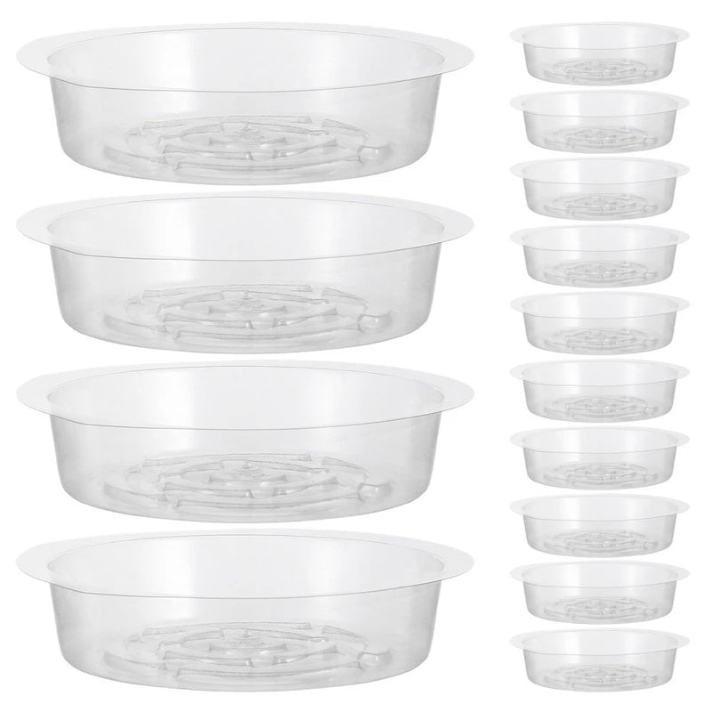 60 Pcs Gardening Tray Plant Dishes Saucer Flower Plants Pots Base for Drainage Garden Plants