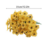5 Bundles Artificial Flowers Fake Plant Outdoor Garden Party Wedding Decor DIY Green Plant