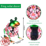 VCUTEKA Pink Frog Solar Lights Outdoor, Hydrangea Flower Lantern Hydrangea