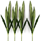 4 PCS Artificial Sansevieria Plants 30 Inch Tall Fake Snake Faux Plant for In... Green Plant