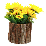 Fake Sunflower Decor Artificial Flower Potted Plant for Shelf Centerpiece Sunflower