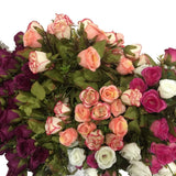 5x14 Heads Rose Bunch Artificial Flower Home Decor Bridal Bouquet Floral Vintage Bouquet