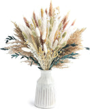126pcs Dried Pampas Grass Decorations, Flowers, Bouquet in White Pampas Grass