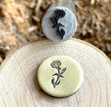 Carnation Flower Metal Stamp Marking Steel Die Floral Impact Punch Stamp Tool Carnation