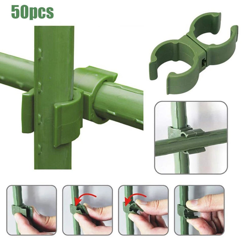 Garden Trellis Plant Connector Clip For Tomato Cage 11mm 16mm 20mm Plant Stakes Garden Plants
