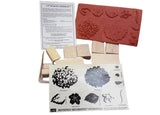Set of 10 "Definitely Decorative Hydrangea" Stampin Up Uncut Rubber Wood Stamps Hydrangea