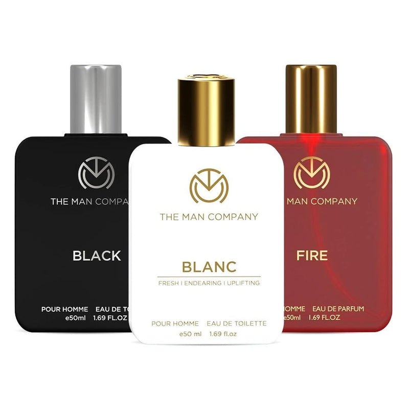 The Man Company Eau de Toilette Trio, 50 x 3ml Long-Lasting Perfume Gift for Him EDT