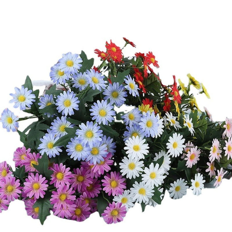 Silk Artificial Daisy Bouquet 9 Fork 35cm for Wedding For Home Garden Use Daisies
