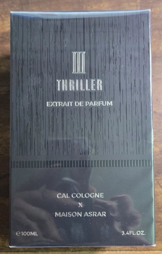 NEW Maison Asrar x Cal Cologne III Thriller Extrait 3.4 oz 100ml EXTRAIT DE PARF EDP