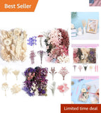 Real Dried Flowers 100% Natural Dried Flowers, Mixed Colors Dried Leaf Flower... Dried Flower