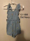 Old Navy Sunflower Romper Baby Girl Sunflower