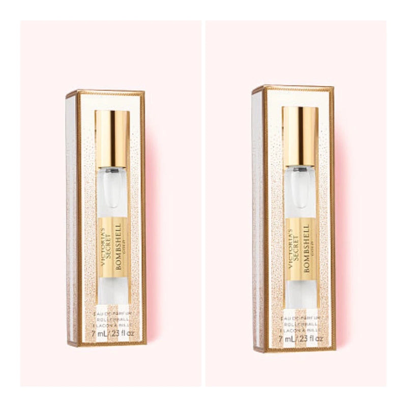 Victoria's Secret BOMBSHELL GOLD Eau de Parfum Rollerball ~ .23 fl.oz.(Lot of 2) EDP