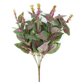 Set of 2 Mauve & Green Artificial Coleus 18" Bushes Green Plant