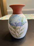 Emerson Creek Pottery Vase Hand Crafted Hydrangea Bedford Virginia 1991 Hydrangea