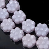 25 Czech Glass Daisy Flower Beads - Opaque Purple 8mm Daisies