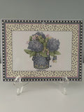 Sakura Debbie Mumms Stoneware Trivet Spring Bouquet Hydrangeas Forget Me Nots Hydrangea