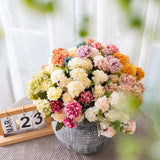 10 Heads Artificial Hydrangea Flowers Silk Wedding Bouquet Party Home Xmas Decor Hydrangea