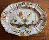 1 Faenza 13Ó Platter  Italy Garofano Carnation HTF Carnation