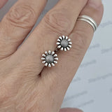 Sterling Silver Gerbera Daisy Earrings, Silver Stud Earring, Sunflower Earrings Sunflower