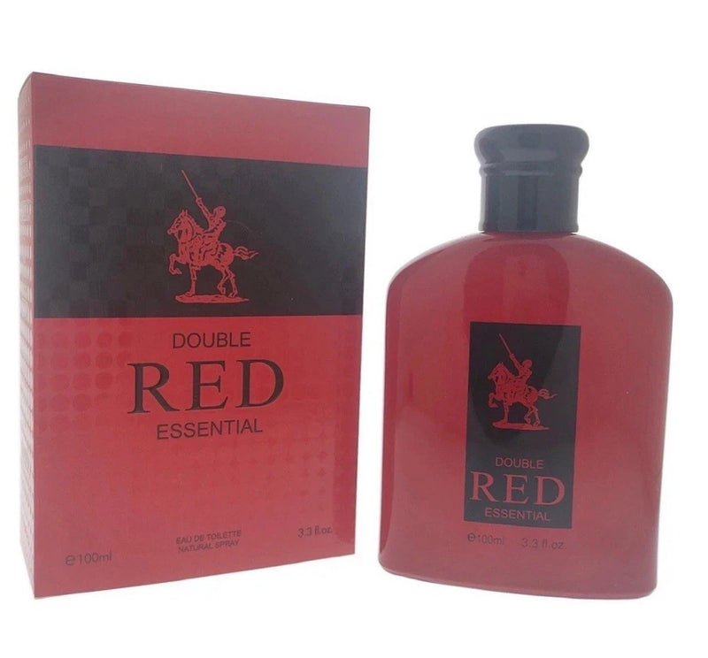 Double Red Essential by Royal Fragrance 3.3 Fl oz EDT Spray for Men EDT