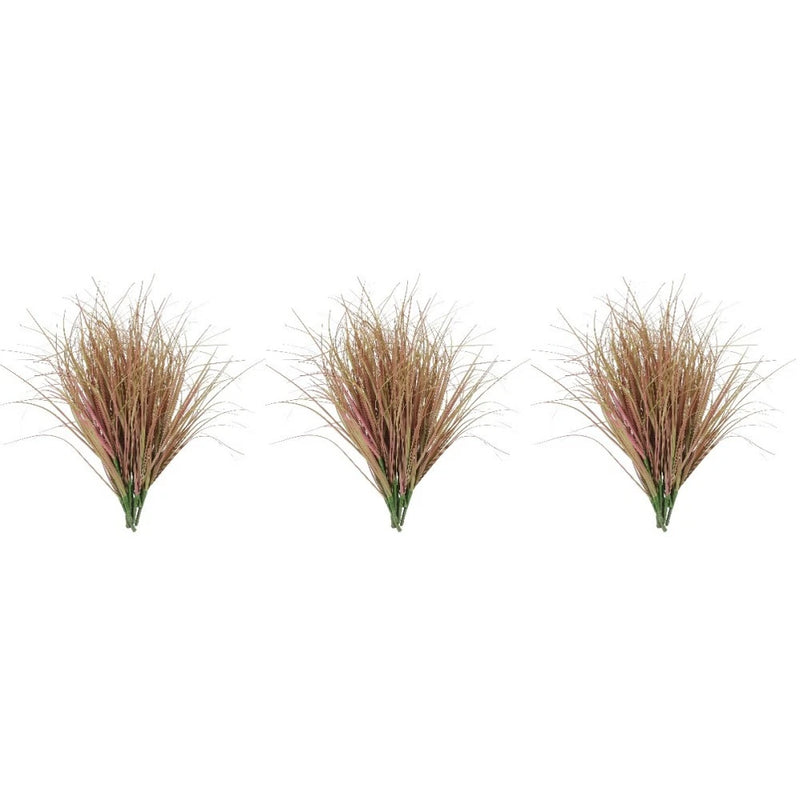 3 Count Artificial Model Grass Tall Plants Fake Green Simulation Green Plant