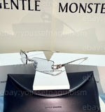 2026 GentleMonster Sunglasses Bouquet - Gamot 02(GR) Silver Frame Green Lenses Bouquet
