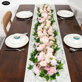 Artificial Peony Flower Wedding Flower Row Pink Wall Flower Row For Background Peony