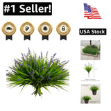 Customizable 12 Bundles of UV-Resistant Monkey Grass for Indoor & Outdoor Use Green Plant