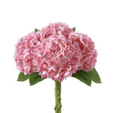 4Pcs Realistic Light Pink Hydrangea Artificial Flowers with Stems 19.68 Inch ... Hydrangea