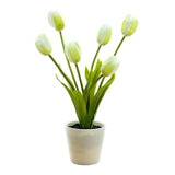 Artificial Tulip Plants Long-lasting Low Maintenance No Watering Required Green Plant