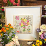 LBP French Cross Stitch Semi Kit ƒtude aux renoncules Ranunculus Study Ranunculus