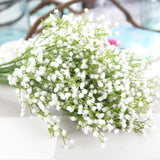 Artificial White Gypsophila Flowers Baby's Breath for Wedding Bouquet Home Decor Bouquet
