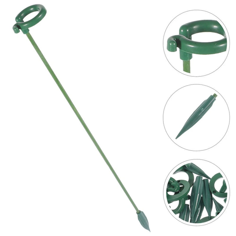 10 Pcs Plastic Flower Support Holders Garden Stakes for Plants Orchid Rod Garden Plants