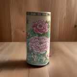 1989 Lefton China Elegance Pink Carnation 6.25" Porcelain Oval Vase #07059 Carnation