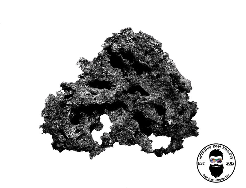 ARK Black Dry Reef Rock Aragonite Base, Porous Aquariums Live Anemone