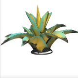 Decorative Rustic 13" Metal Agave YELLOW - Garden Art Garden Plants
