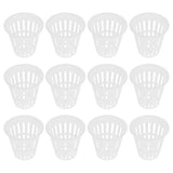 12 Pcs Hydroponic Net Pots Basket Plastic Mesh Cups For Garden Plants Garden Plants