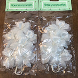 2 Packs Of Floral Accessories- 2 Packages Of 2, White LilyÕs Lily