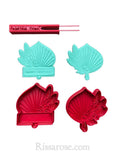 Dried Pampas Grass Palm Bouquet cookie cutter leaf cookie cutter stamp embosser Pampas Grass