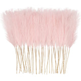 50pcs Pink Faux Pampas Grass Decor, 21.6" Short Artificial Pompous Grass Flor... Pampas Grass