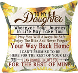 to My Daughter Sunflower Never Forget Your Way Back Home Quote Lemon Yellow Sunflower
