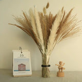 Pampas Grass Decor 115 Pcs Boho Home Decor Dried Flowers, 17.5 Inch Dried... B17 Pampas Grass