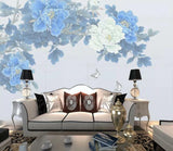 3D Peony Flower ZHUA6407 Wallpaper Wall Murals Removable Self-adhesive Amy Peony
